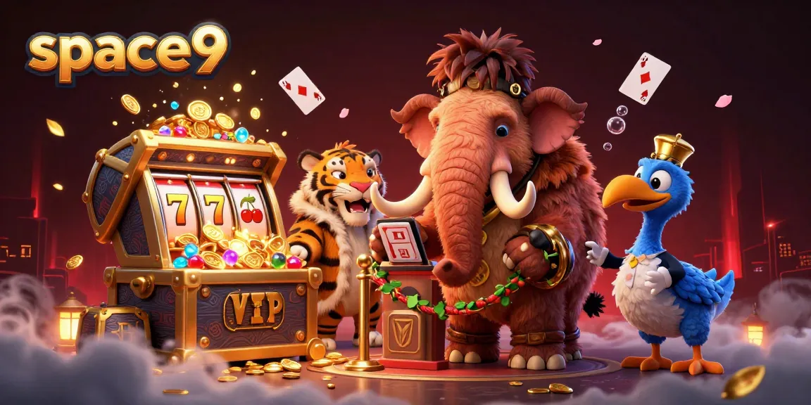 Experience the excitement of space9 with a vibrant casino scene featuring dynamic characters and engaging gaming elements.