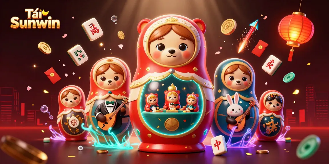 Tải Sunwin features adorable bears in casino outfits amidst vibrant game elements, celebrating online gaming