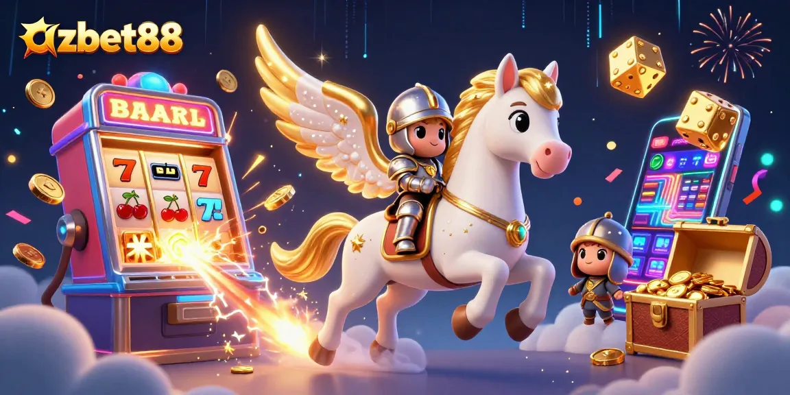 Experience the thrill of winning at azbet88 with vibrant 3D casino elements bursting with excitement.