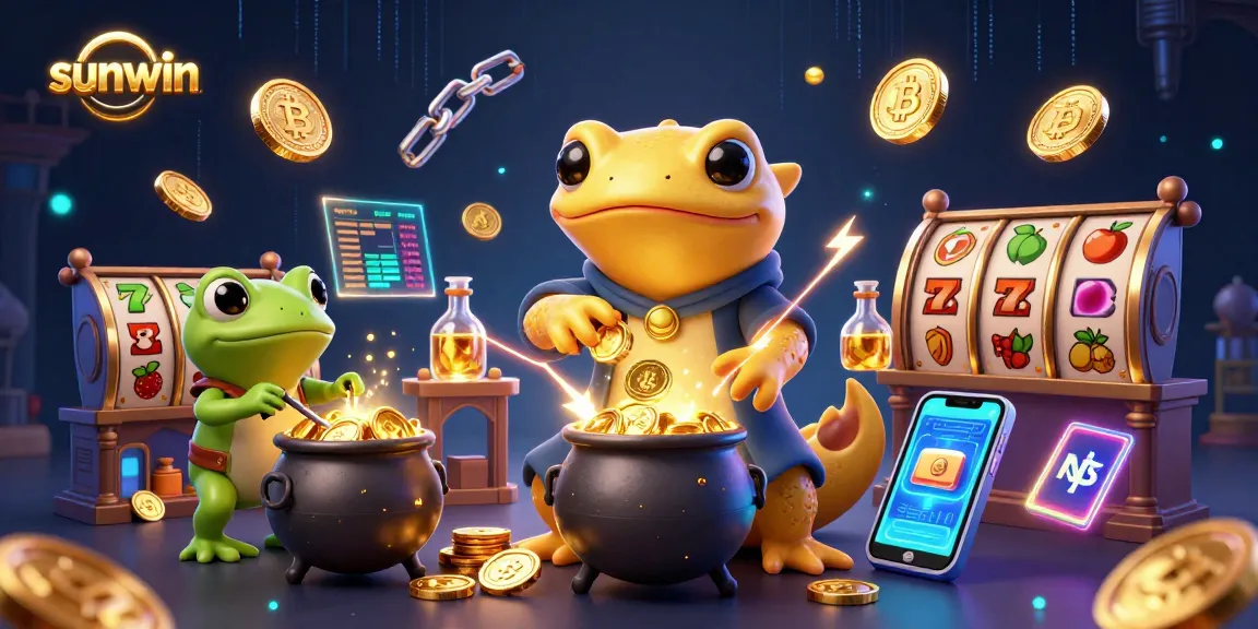 Experience winning strategies at sunwin with a vibrant casino-themed illustration.