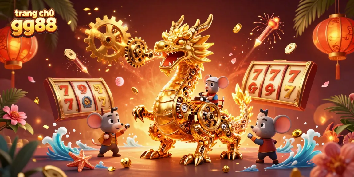 Experience the excitement of trang chủ gg88 with a golden dragon and vibrant casino elements.