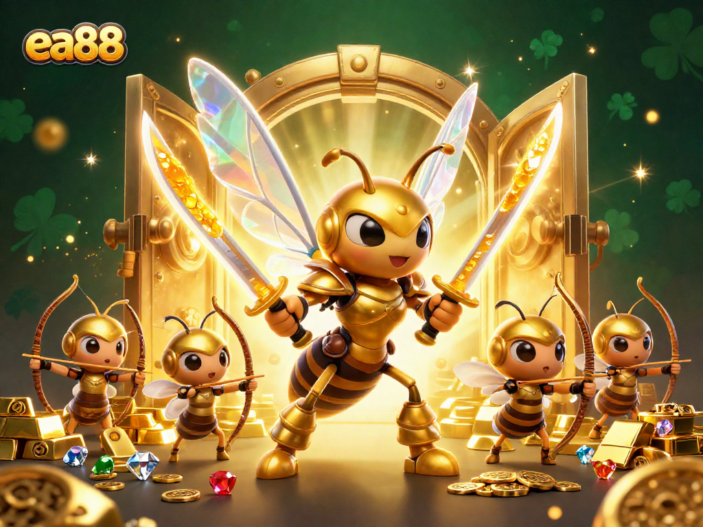 Experience thrilling action at ea88 with a giant golden hornet and treasure galore!