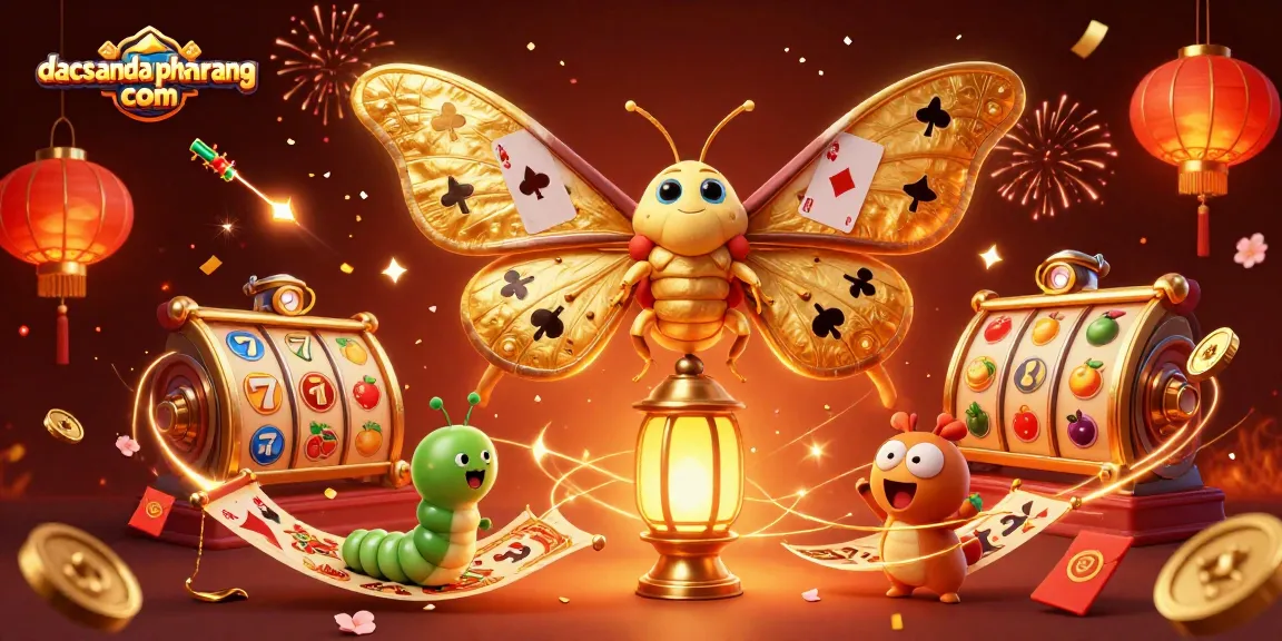 Engage with exciting action at dacsandatphanrang com featuring a vibrant casino-themed digital illustration.