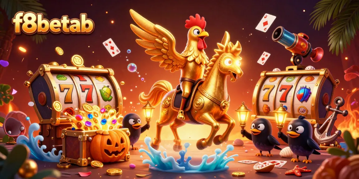 Experience winning moments with f8betab, featuring vibrant casino characters and game elements.