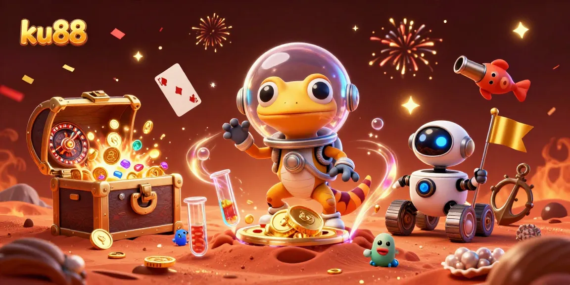 Experience the excitement of ku 88 with a Martian gecko discovering an extraordinary casino.