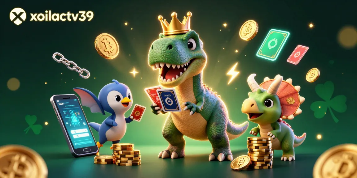 Engage with xoilactv39's thrilling crypto casino scene featuring dinosaurs and dynamic game elements.