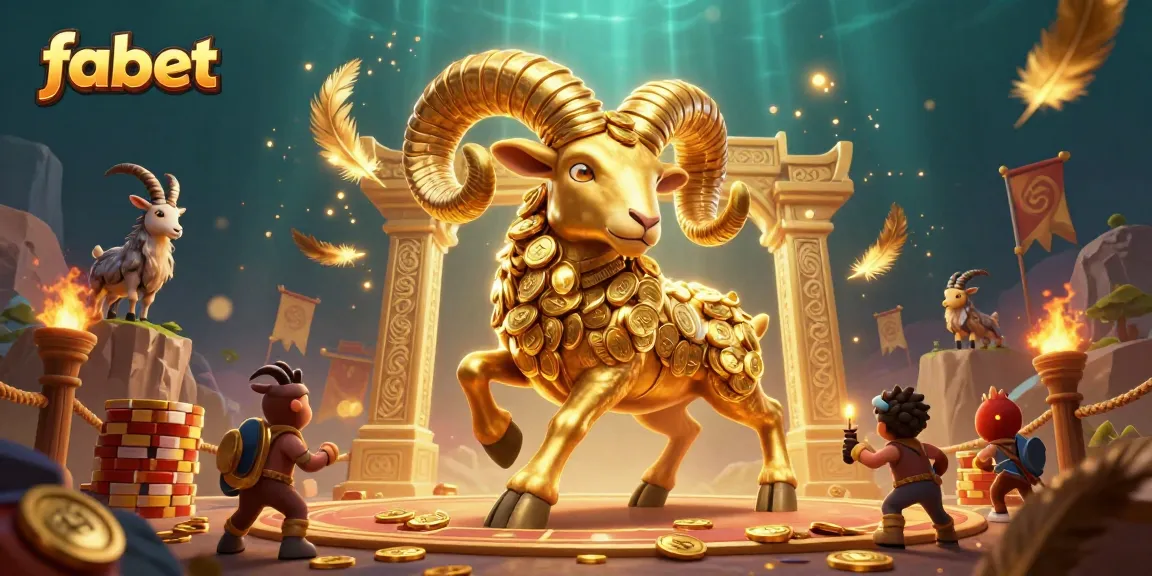 Engage with fabet by betting amidst dynamic 3D casino elements and golden ram characters.