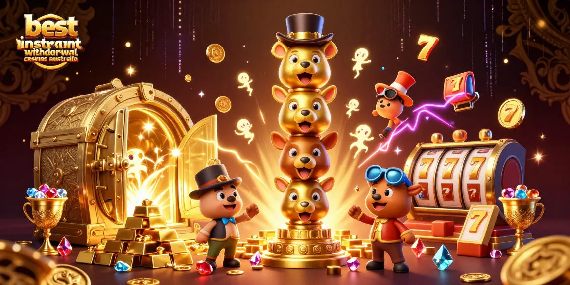 Celebrate wins at the best instant withdrawal casinos Australia with vibrant 3D gaming elements.