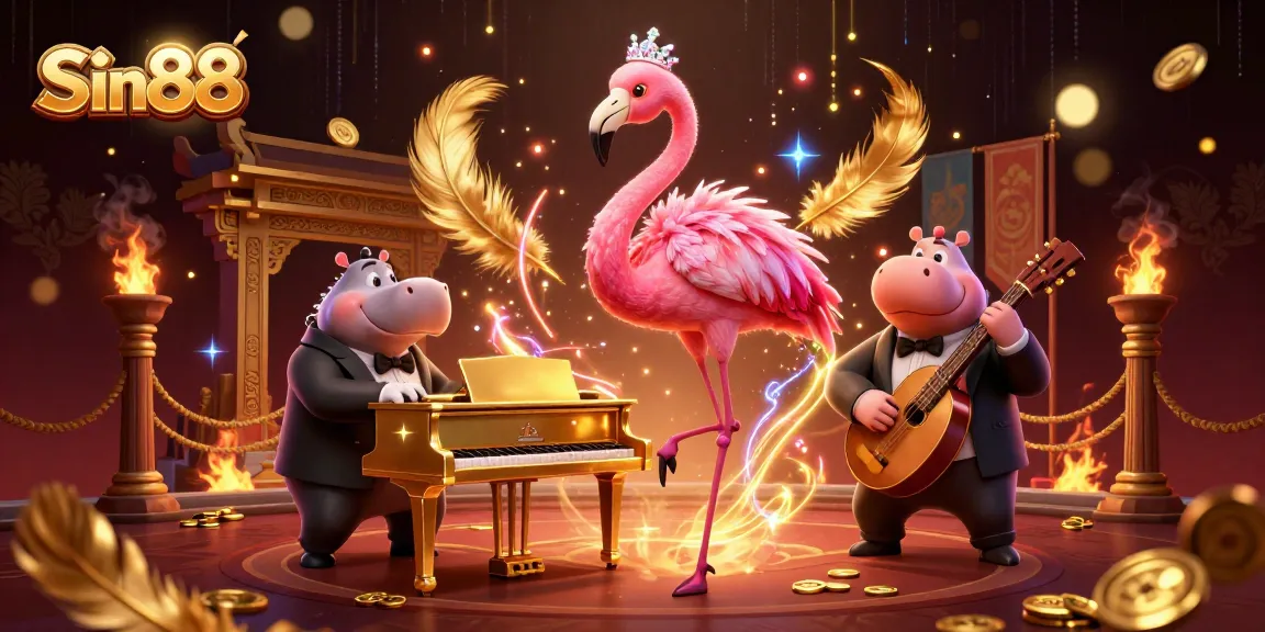 Experience thrilling gameplay at Sin88 with vibrant casino characters amidst dynamic game elements.
