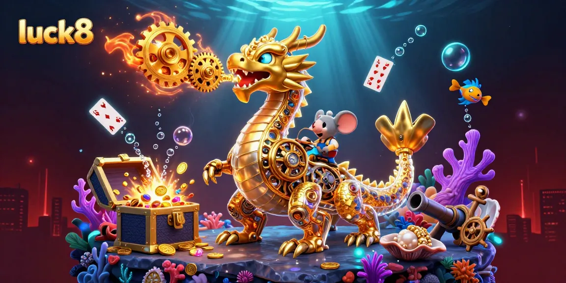 Join the excitement at luck8 as a golden dragon unleashes treasures and gaming action!