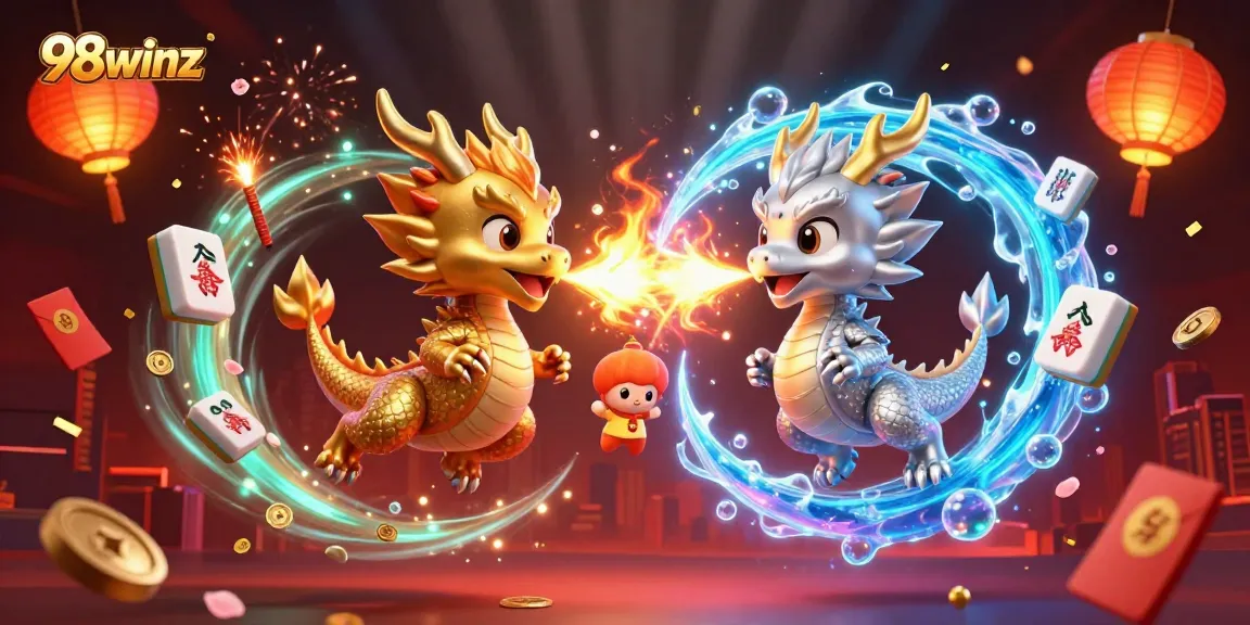 Experience thrilling gaming adventures at 98winz with dragons and festive elements.