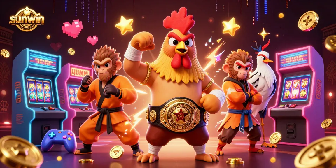 Experience thrilling gameplay with sunwin’s vibrant casino scene featuring iconic characters and game elements.